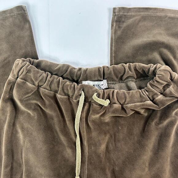 KIK IT Flare Size Small 80% Cotton Velor Sweats - Picture 3 of 6